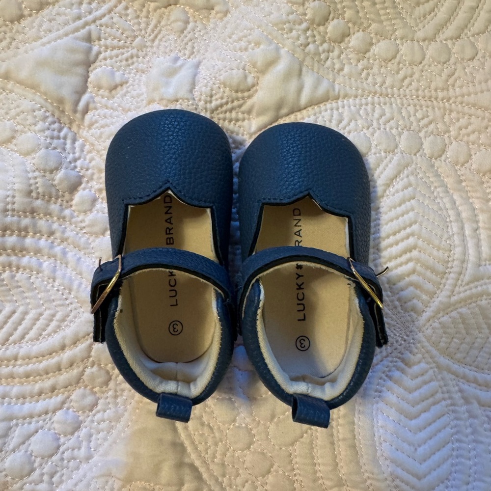 Lucky Brand Navy Baby Shoes